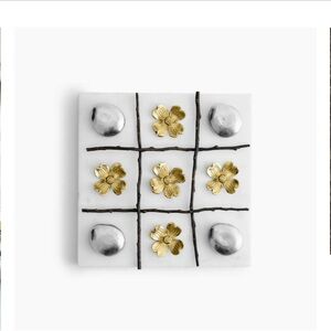 Michael Aram Gold and Silver Tic Tac Toe Set